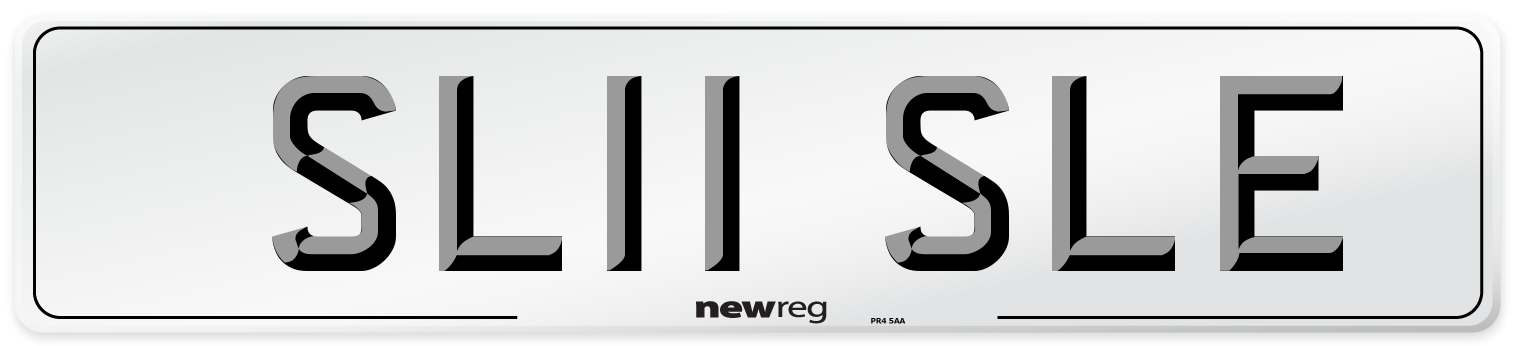 SL11 SLE Number Plate from New Reg